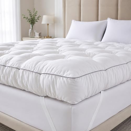 SHOUREN 5 Inch Queen Gel Memory Foam Mattress Topper for Back Pain Relief