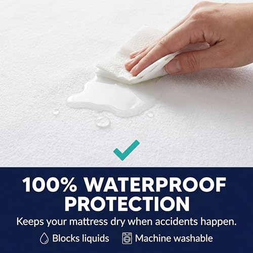Waterproof Zippered Mattress Encasement - Hypoallergenic Full Size