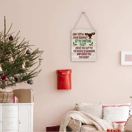 Funny Christmas Movie Sign - Merry Xmas Decor 8 x 10 Inches - Holiday Wall Art