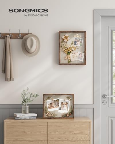 11x14 Shadow Box Display Case with Linen Fabric Backing and Top Slot