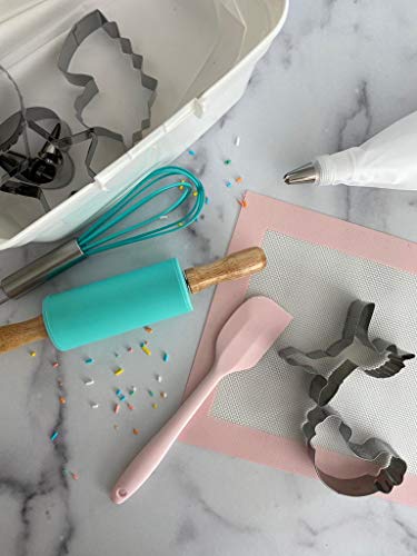 Kids Unicorn Baking Set with Real Tools Apron and Storage Case