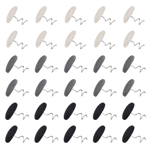 30 Upholstery Pins Set - Durable Fabric Fasteners for DIY Projects