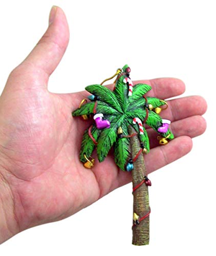 Tropical Christmas Palm Tree Hanging Ornament - Festive Holiday Decor