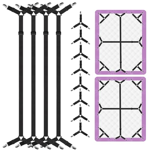 Adjustable Bed Sheet Straps - 12PCS Fitted Sheet Holders