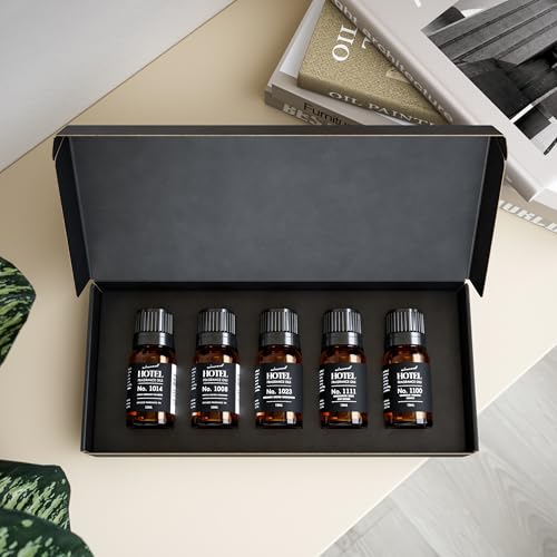 Hotel Collection Fragrance Oil Sampler Gift Set - 5 Pack, 10ml Oils