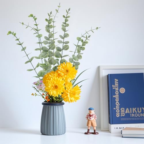 Artificial Eucalyptus Stems 20 Pack - 14.5" Faux Eucalyptus Leaves for Home Decor
