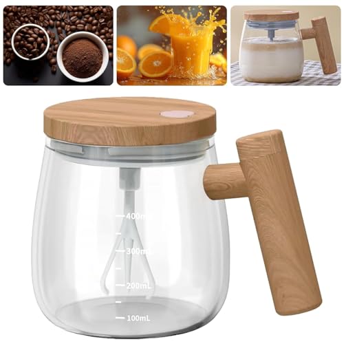 VDHU 13.5oz Electric Self-Stirring Mug - 400ml Home & Office Coffee, Milk, Protein Mixer