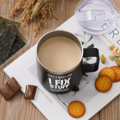 14oz Stainless Steel Coffee Mug for Men and Dad - Funny Gift for Birthdays & Christmas