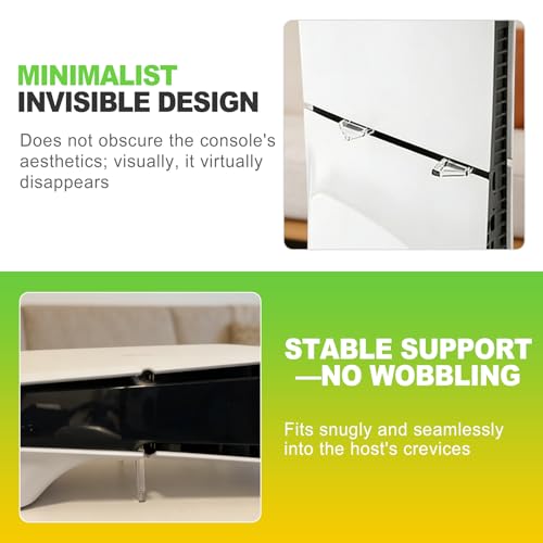 Horizontal Gaming Console Stand for Disc Edition, Stable Cooling Base