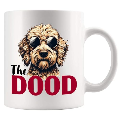 Panvola The Dood Goldendoodle Mug 11oz White – Ceramic Coffee Cup Gift