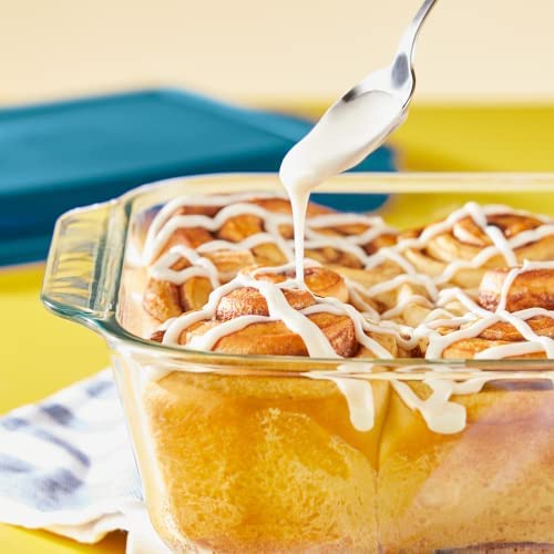 Deep Glass Baking Dish with Lid (9x13 Inch) - Casserole Bakeware Pan