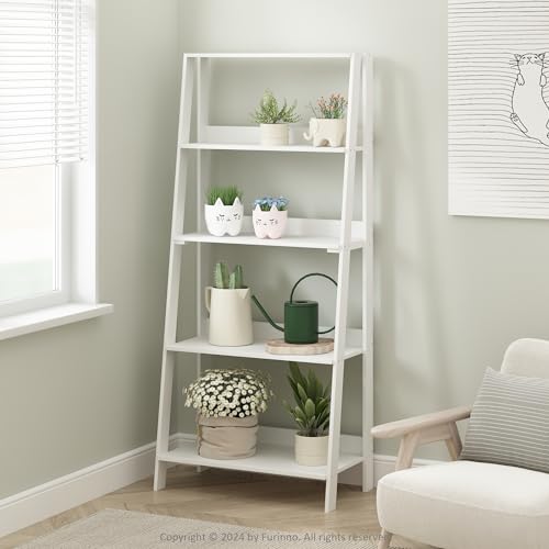 5-Tier Ladder Bookshelf, Modern Standing Display Storage Shelf for Home