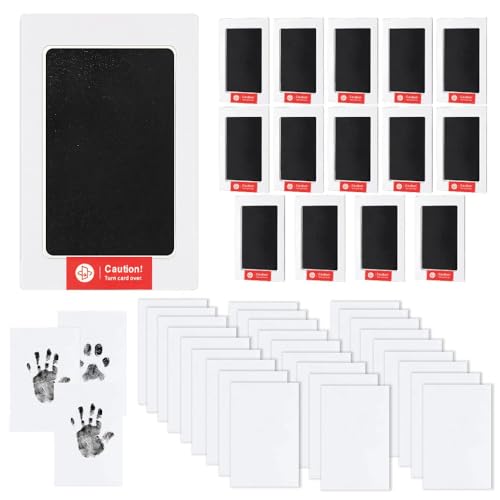 Clean-Touch Inkless Hand & Footprint Kit for Baby & Pet Paw Prints (15 Pack)