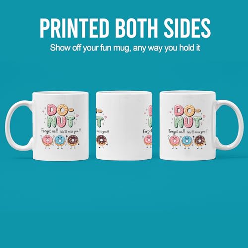 Panvola Retirement Ceramic Mug 11oz White Funny Gift for Colleagues