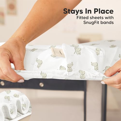 KeaBabies Organic Cotton Mini Crib Sheets 2-Pack (38" x 26" Fitted)