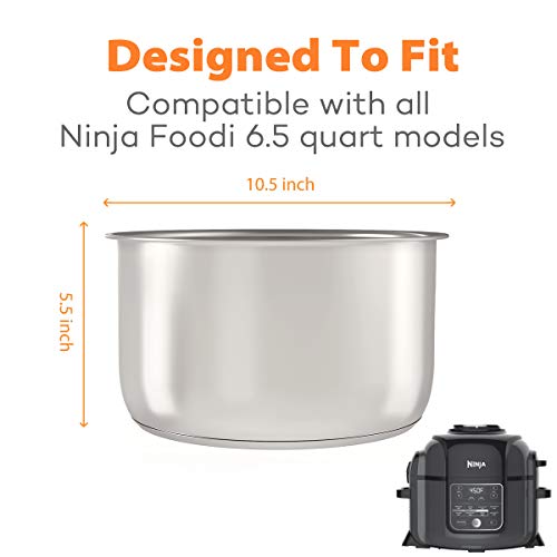 6.5 Qt Stainless Steel Pressure Cooker Inner Pot - Food Grade 304