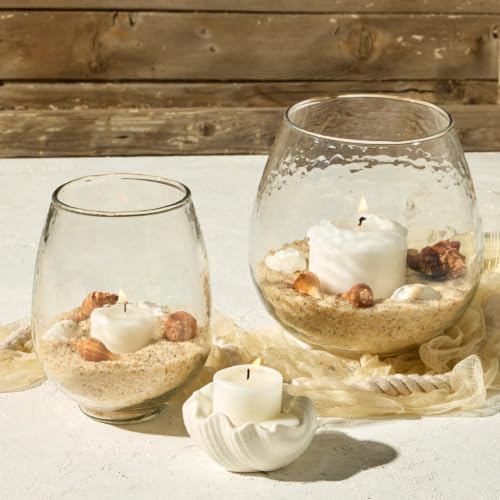Sur La Table Glass Hurricane Candle Holder - Clear, Elegant Decor
