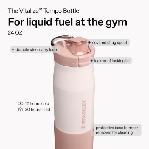 STANLEY Vitalize Tempo 24 oz Water Bottle Rose Quartz