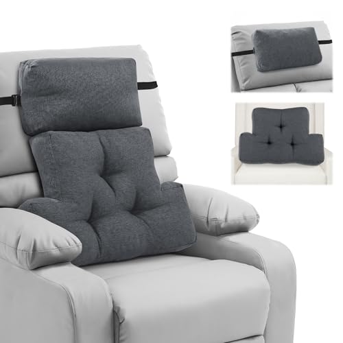 Adjustable Neck and Lumbar Support Pillow Set for Chairs