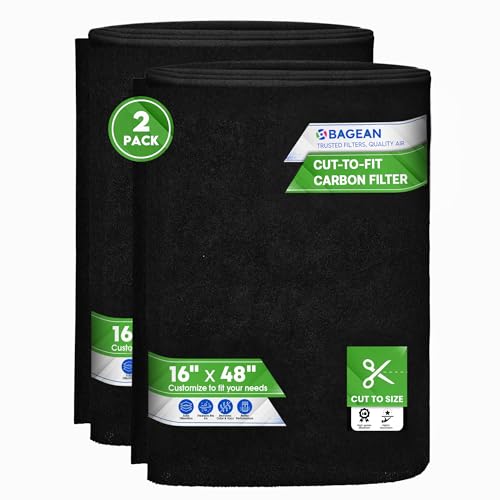 Activated Carbon Filter Sheet 16 x 48 Cut to Fit Air Filter 2-Pack