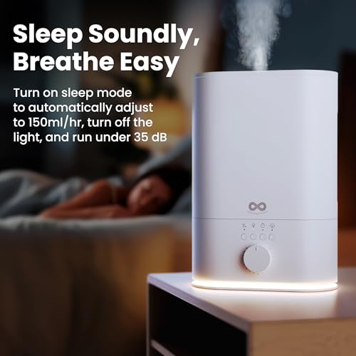 6L Ultrasonic Cool Mist Humidifier for Large Rooms and Bedrooms