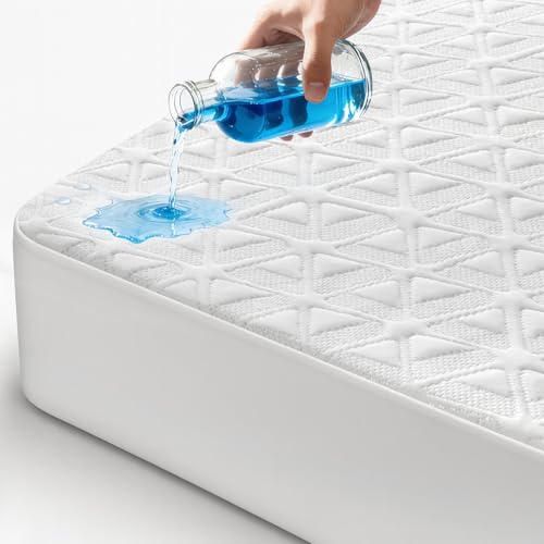 Queen Waterproof Mattress Protector - Soft Cooling Bed Cover