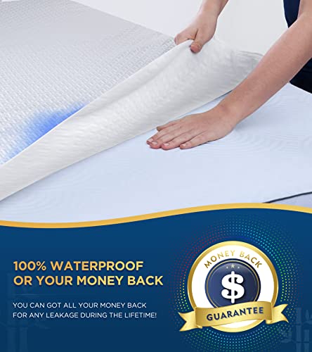 100% Waterproof King Mattress Protector - Hypoallergenic & Breathable