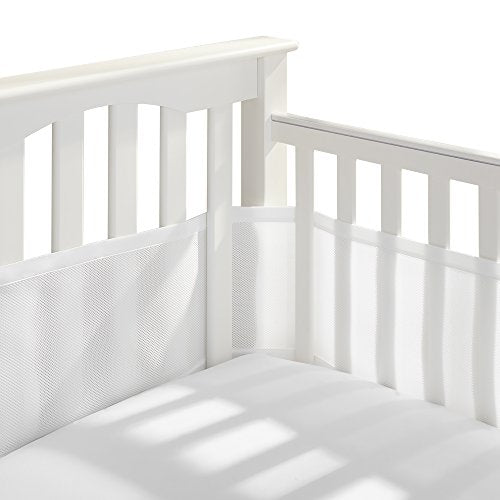 BreathableBaby Breathable Mesh Crib Liner for Full-Size Cribs, White