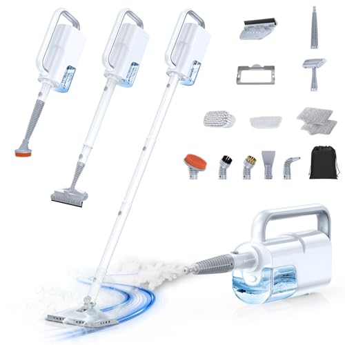 LABIGO 10-in-1 Steam Mop & Detachable Handheld Steam Cleaner for Multi-Surface