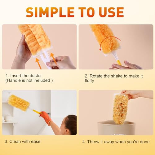 Heavy Duty Disposable Duster Refills - Multi-Surface Cleaning (25 Pack)