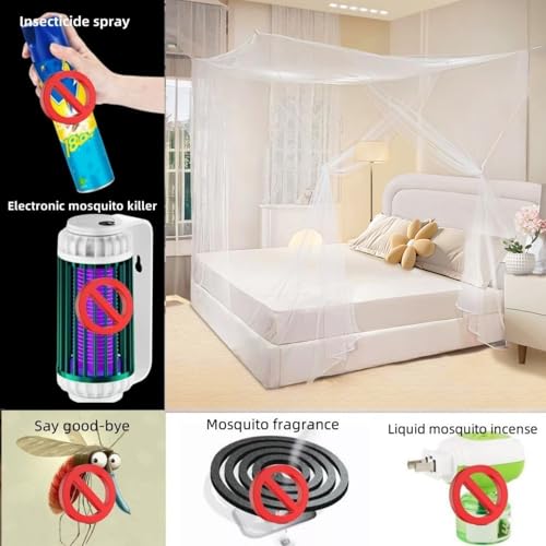 King Size Portable Mosquito Net Canopy for Bed & Patio - 79 x 79 Inch