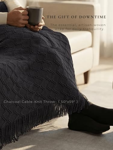 Thoughtful Care Package for Men & Women - Knitted Blanket, Mug, and Positive Potato