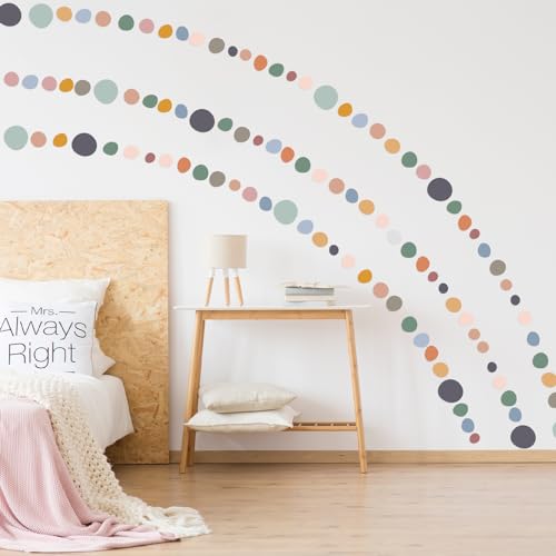 300 Pcs Irregular Polka Dot Wall Decals, Boho Peel and Stick Vinyl Stickers