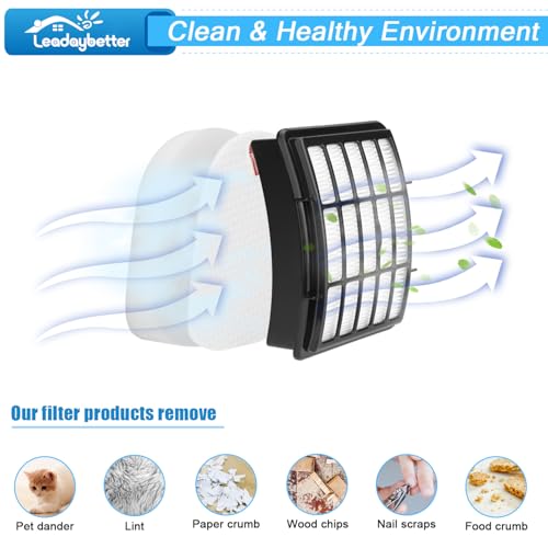 Vacuum Filter Replacement for Shark Navigator Lift Away NV350 Series - 2 + 4 Pack
