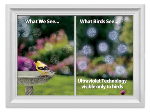 Anti-Collision Window Decals - UV-Reflective Bird Safety Stickers