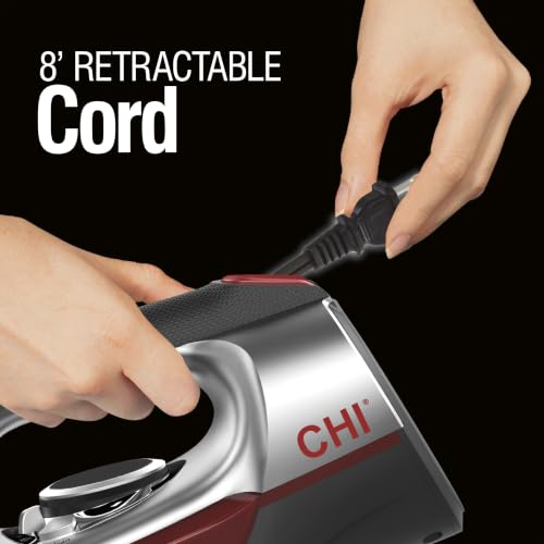 Professional Steam Iron for Clothes, Titanium Ceramic Soleplate, 1700W