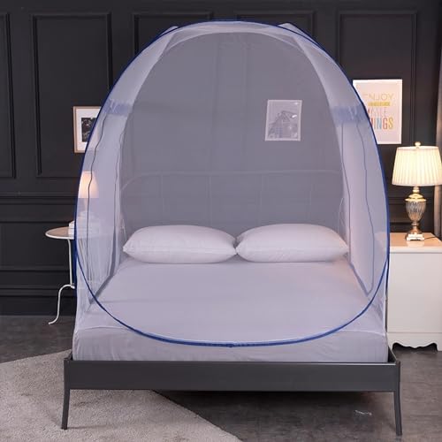 Portable Pop-Up Mosquito Net Tent for King & Queen Beds, Foldable