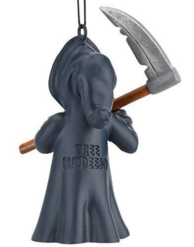 Grim Reaper Halloween Ornament by Tree Buddees - Hand-Painted Resin Figure