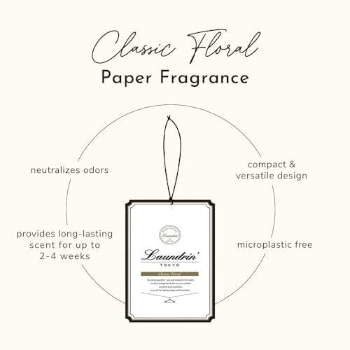 Classic Floral Paper Scented Sachets for Closets and Drawers, 3-Pack