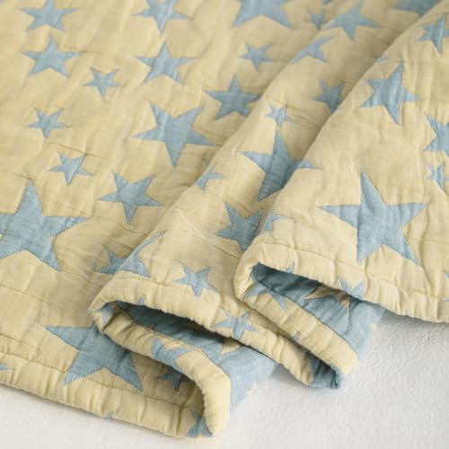 NTBAY 3-Layer Muslin Toddler Blanket - Breathable Cotton Baby Blanket (30x40)