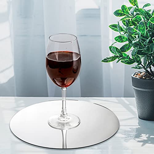 10-Inch Round Mirror Trays for Table Centerpieces, Set of 12
