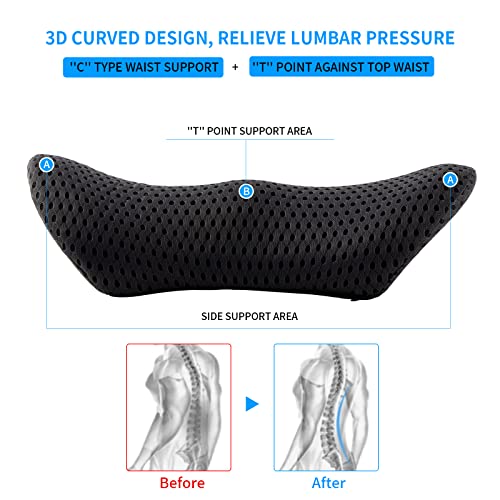 Memory Foam Lumbar Support Pillow for Back Pain Relief