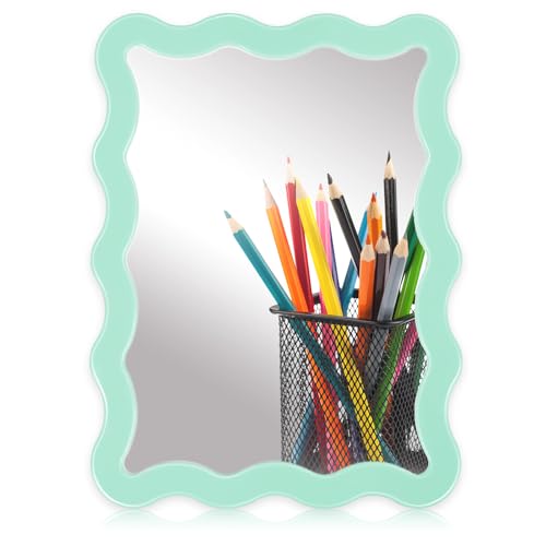 Magnetic Locker Mirror - 5.31 x 7 Inch Aesthetic School Locker Decor