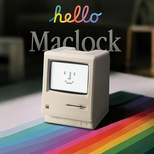 Retro Pixel Alarm Clock - 1984 Computer Style Desk Clock with Temperature