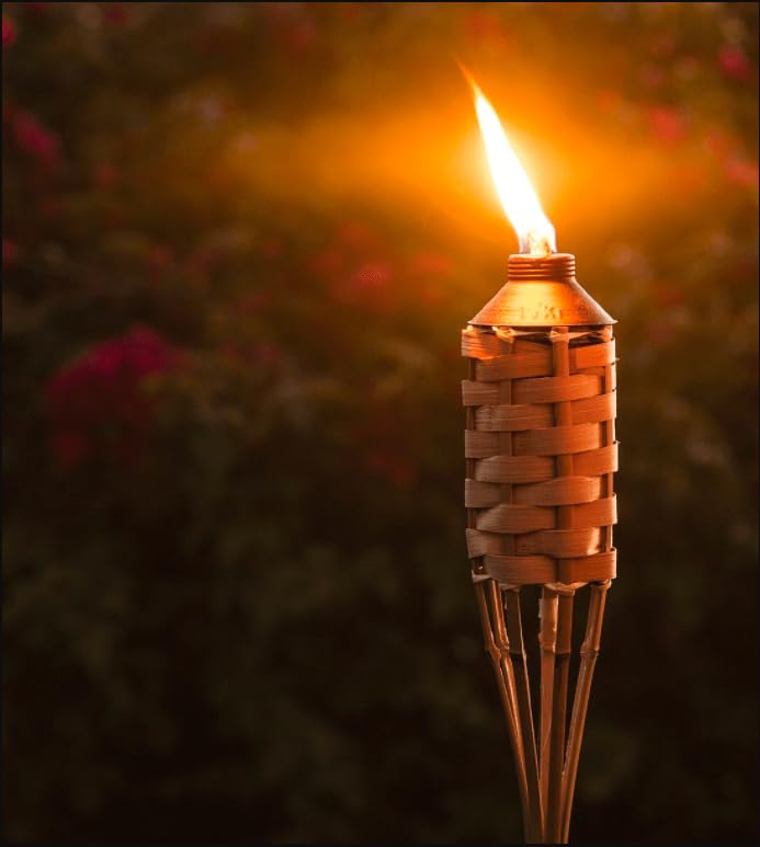 Tiki Torch Wick Replacement - 12 Pack Fiberglass Wicks for Outdoor Use