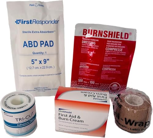 4-Shelf Metal First Aid Cabinet, OSHA Class B Wall Mount Medical Storage