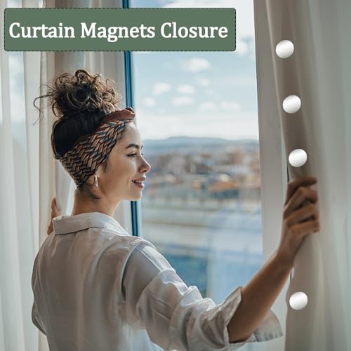 8 Pairs Magnetic Curtain Clips, Strong Alloy Window Drape Closures
