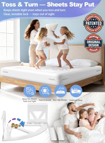 Heavy Duty Bed Sheet Holders – 4PCS Non-Slip Corner Grippers