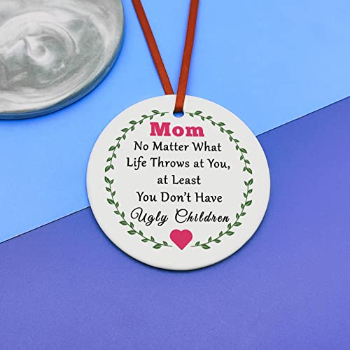 Mom Ornament from Daughter Ceramic Christmas Ornament Gift for Mom keepsake