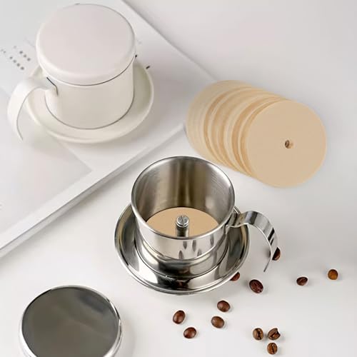Unbleached Percolator Coffee Filters (300 Pack) - 3.75 Inch Natural Wood Pulp